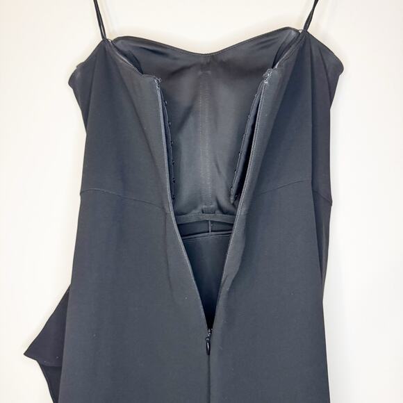 Jonathan Simkhai Keelan Black Strapless Bustier Midi Dress 2 - Picture 9 of 11